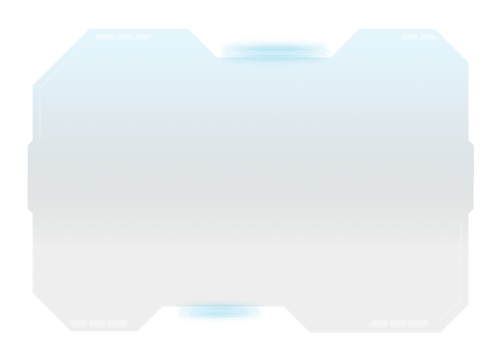 Futuristic HUD Transparent, for game UI square shape. png