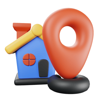 3D Ilustration House Location png