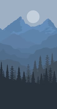 Vertical background landscape vector
