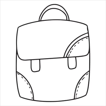 Hand drawn backpack, bag. Doodle illustration vector