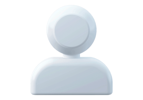 A white person avatar icon on a black background png