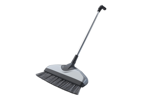A broom with a black handle and a black brush png