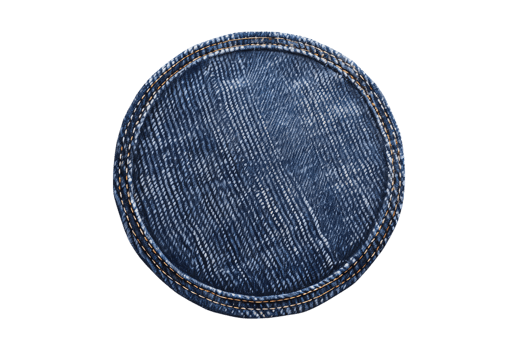 A denim button with a hole in it png