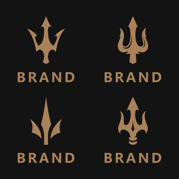 Trident Logo Template illustration vector
