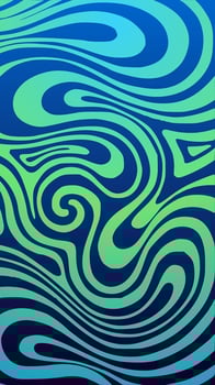 Abstract background of gasoline dilutions on water. Blue-green screen saver for the phone vector