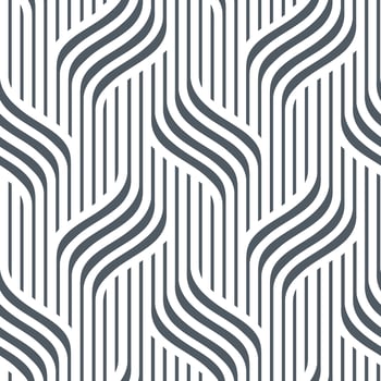Seamless discreet pattern with wavy lines on a white background vector