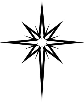 Star, North Star, Star of Bethlehem vector