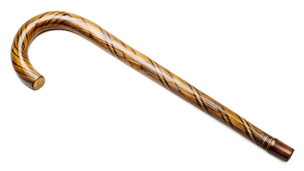 decorative cane with spiral design isolated transparent png