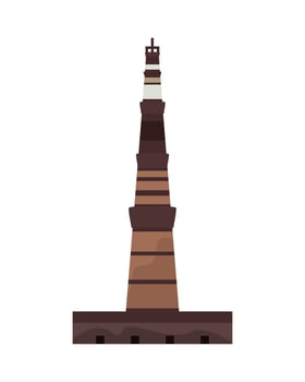 A lighthouse tower on a white background vector