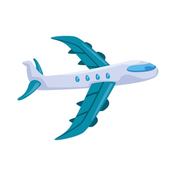 Airplane illustration isolated on white background vector