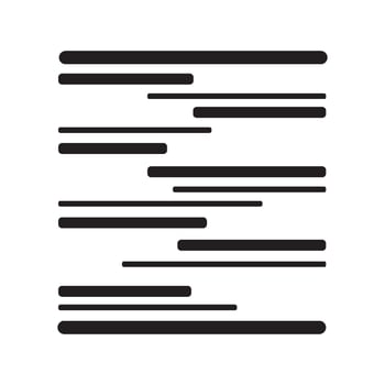 A black and white line drawing of a paper vector