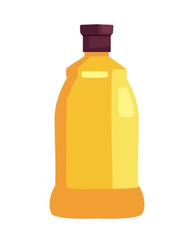 A bottle of liquid soap on a white background vector