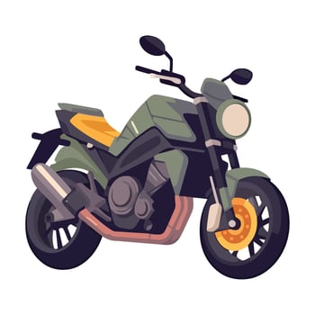 Motorcycle illustration isolated on white background vector