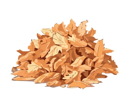 Autumn leaves decorate the forest floor beautifully icon isolated vector