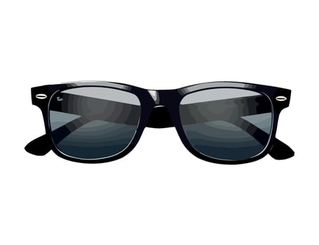 Fashionable eyewear reflects cool attitude and elegance icon isolated vector