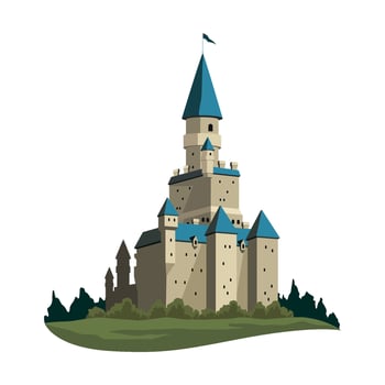 germany neuschwanstein castle illustration design vector