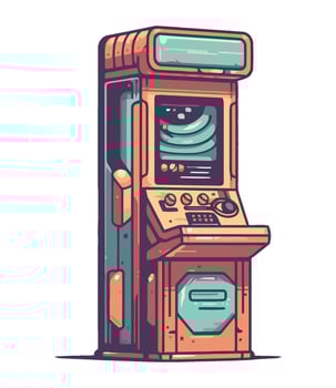 game machine casino tech icon isolated vector