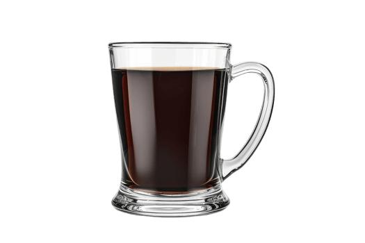 Glass of dark liquid png