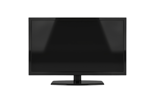 Black TV Screen Isolated png