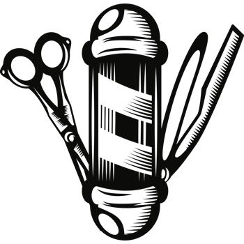 barbershop pole razor shave vintage classic png