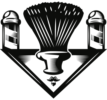 barber shop brush and pole retro png