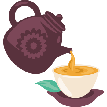 ceramic tea pot and cup png