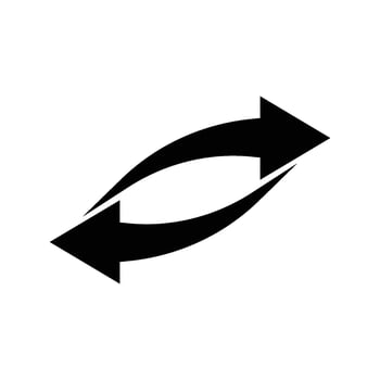arrow transfer icon vector