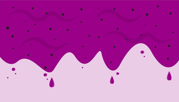 dragon fruit juice background with light purple background vector