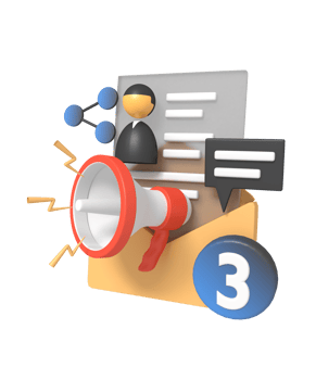 Email marketing and promotion advertising concept png