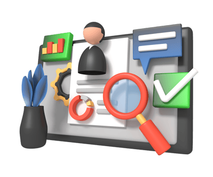 Website SEO optimization report concept png