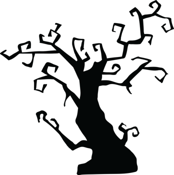 Halloween Tree Silhouette Spooky png