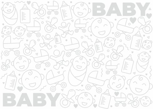 baby and kids pattern design vector