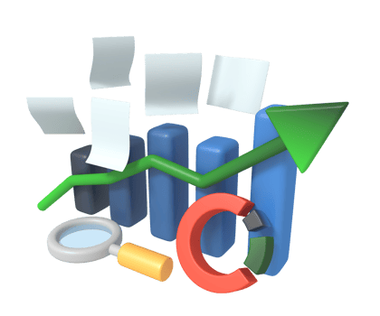 Asset management insights concept illustration png