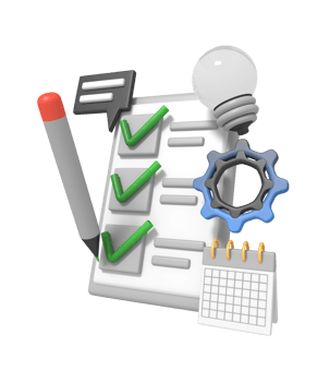 Schedule planning filling check list png