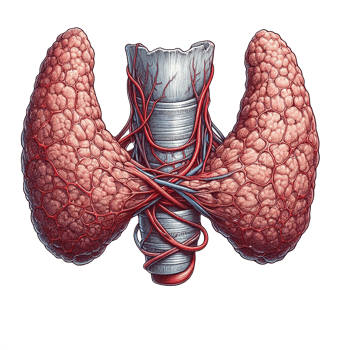 the human thyroid gland png