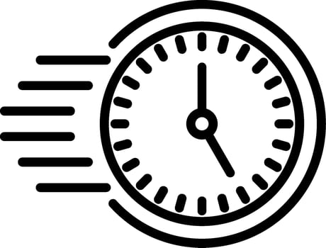 Fast Time Line Icon vector