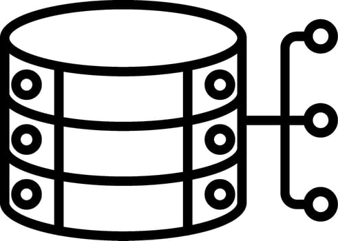 Database Line Icon vector