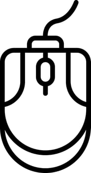 Mouse Line Icon vector