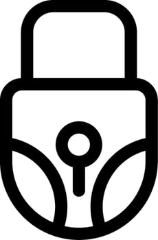 Unlock Line Icon vector