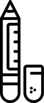 Lip Liner Line Icon vector