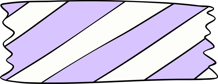 Pastel school supplies washi tape png