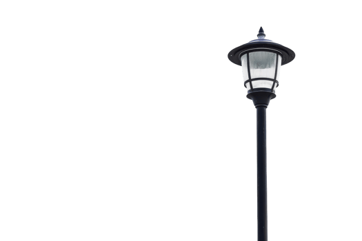 Street Light Pole On Transparent Background. png