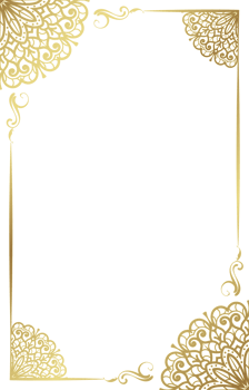 Elegant golden frame for certificate diploma or invitation png