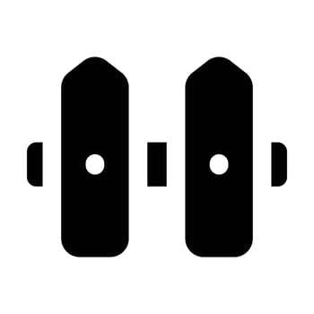 Simple Fence glyph icon. The icon can be used for websites, print templates, presentation templates, illustrations, etc vector
