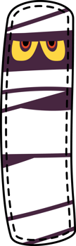 Halloween Mummy Alphabet I png