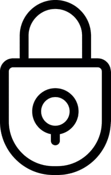 Padlock Line Icon vector