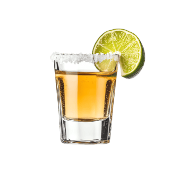 tequila shots with lime slices and salt, for party and celebration concepts. png