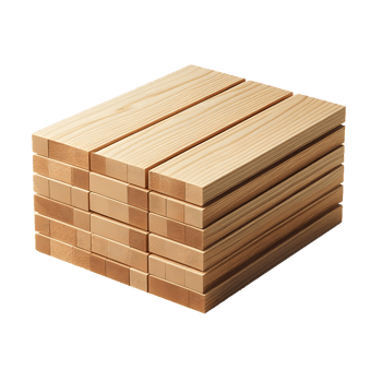 Stacks of wooden planks isolated png