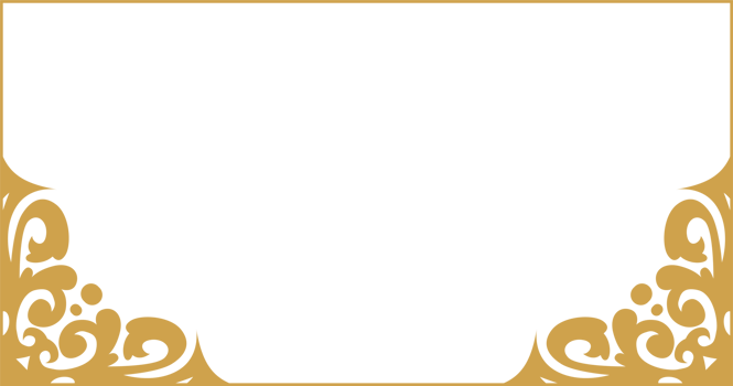 Gold Ornamental Border transparent background banner template png