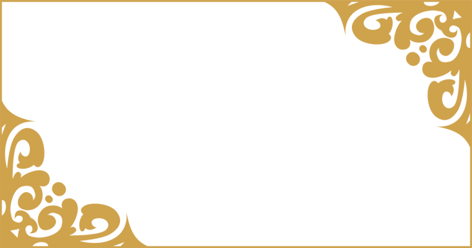 Gold frame vintage isolated on transparent background png